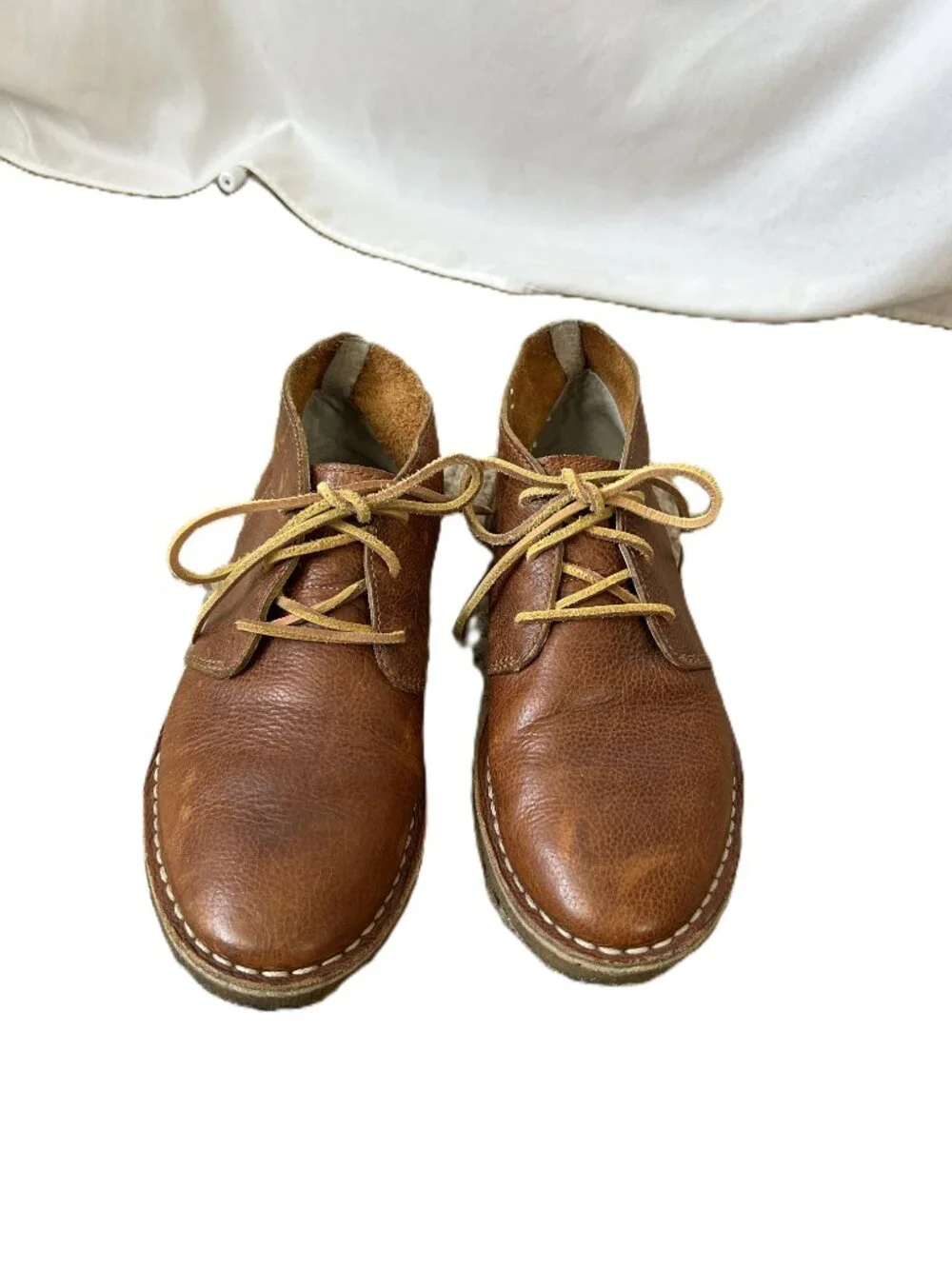SEAVEES 3 Eye Brass Waxed Pebbled Leather Chukka 7